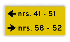 Aluminium informatiebord met een dubbel omgezette rand