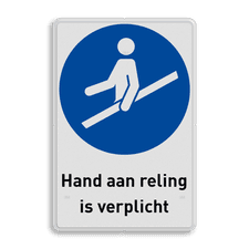 Veiligheidsbord met dubbel omgezette rand