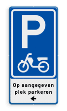 Aluminium informatiebord met een dubbel omgezette rand