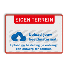 Aluminium informatiebord met een dubbel omgezette rand