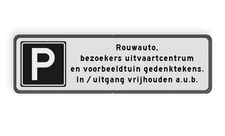 Aluminium informatiebord met een dubbel omgezette rand