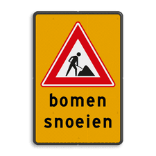Aluminium informatiebord met dubbel omgezette rand