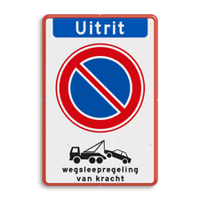 Aluminium informatiebord met dubbel omgezette rand
