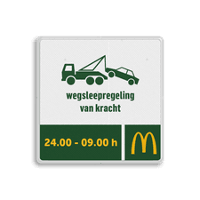 Aluminium bord met een dubbel omgezette rand