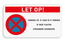 Aluminium bord, omgeplooide rand met gelaste profielen