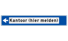 Aluminium strokenbord met een haaks omgezette rand