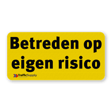 Aluminium Vlak informatiebord (2mm) met ronde hoeken