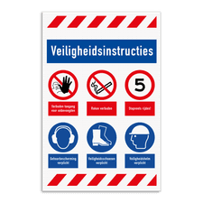 Veiligheidsbord vlak Alupanel (2mm)