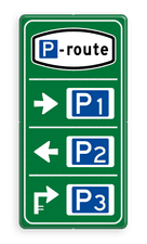 Aluminium informatiebord met een dubbel omgezette rand