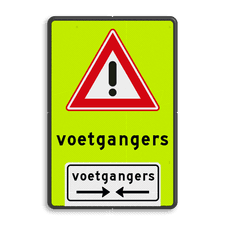 Aluminium informatiebord met dubbel omgezette rand