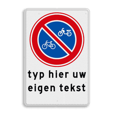 Aluminium informatiebord met dubbel omgezette rand