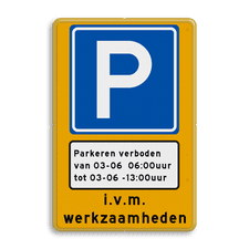Aluminium informatiebord met dubbel omgezette rand