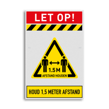 Veiligheidsbord vlak Alupanel (2mm)