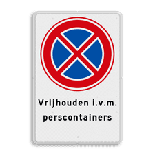 Aluminium informatiebord met dubbel omgezette rand