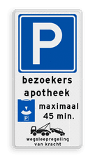 Aluminium informatiebord met een dubbel omgezette rand