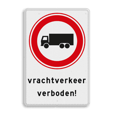 Aluminium informatiebord met dubbel omgezette rand