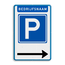 Aluminium informatiebord met dubbel omgezette rand