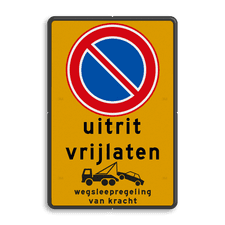 Aluminium informatiebord met dubbel omgezette rand