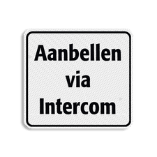 Huisnummerbord Alupanel 119x109mm