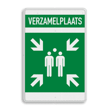 Veiligheidsbord met dubbel omgezette rand