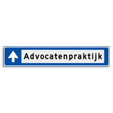 Aluminium versterkt kokerprofiel Verwijsbord