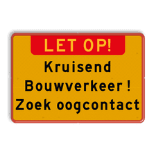 Aluminium informatiebord met een dubbel omgezette rand