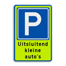 Aluminium informatiebord met dubbel omgezette rand