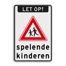 Aluminium informatiebord met dubbel omgezette rand
