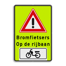 Aluminium informatiebord met dubbel omgezette rand