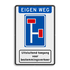 Aluminium informatiebord met dubbel omgezette rand