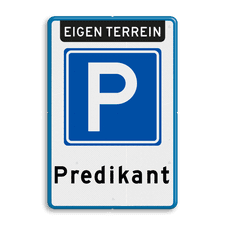 Aluminium informatiebord met dubbel omgezette rand