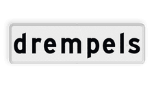 Aluminium informatiebord met een dubbel omgezette rand
