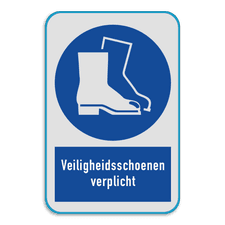 Veiligheidsbord met dubbel omgeplooide rand