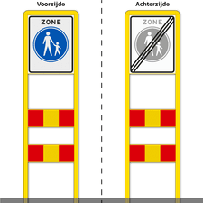 Zoneportaal 1x RVV Zone DZ+ 2 SHP