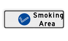 Aluminium informatiebord met een dubbel omgezette rand