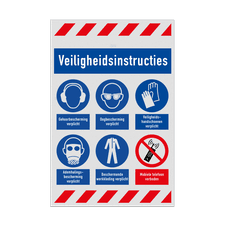Veiligheidsbord vlak Alupanel (2mm)