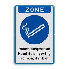 Aluminium informatiebord met dubbel omgezette rand