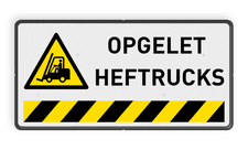 Veiligheidsbord met dubbel omgezette rand