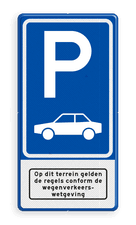 Aluminium informatiebord met een dubbel omgezette rand