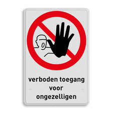 Veiligheidsbord met dubbel omgezette rand