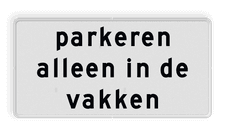 Aluminium informatiebord met een dubbel omgezette rand