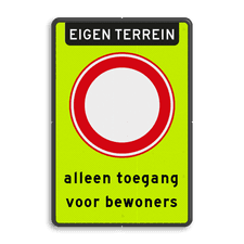 Aluminium informatiebord met dubbel omgezette rand