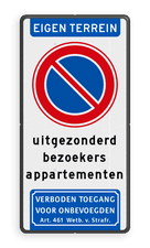 Aluminium informatiebord met een dubbel omgezette rand