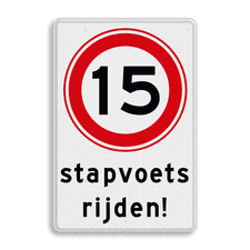 Aluminium informatiebord met dubbel omgezette rand