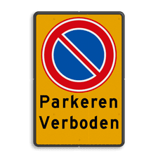 Aluminium informatiebord met dubbel omgezette rand