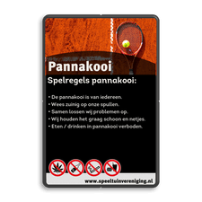 Aluminium spel- huisregelbord met dubbel omgezette rand