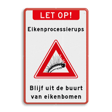Aluminium informatiebord met dubbel omgezette rand