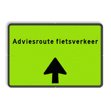 Aluminium informatiebord met een dubbel omgezette rand