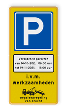 Aluminium informatiebord met een dubbel omgezette rand