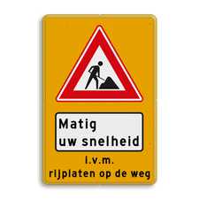 Aluminium informatiebord met dubbel omgezette rand